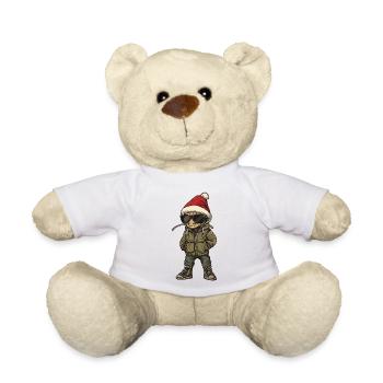 Ant Christmas Winter - Teddy Bear - white - Front