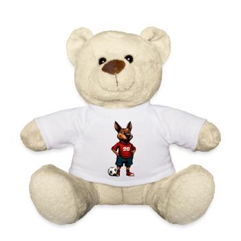 Footballeur berger allemand - Nounours - blanc - Devant