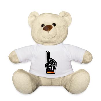 Nummer Eins Deutschland Fan - Teddy - Weiß - Vorne