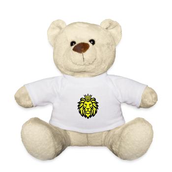 Tête de Lion Couronne Lion - Nounours - blanc - Devant