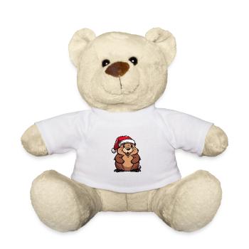 Biber Weihnachten - Teddy - Weiß - Vorne