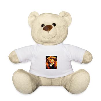 Lion Portrait - Nounours - blanc - Devant