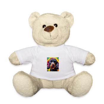 Caniche chien portrait - Nounours - blanc - Devant