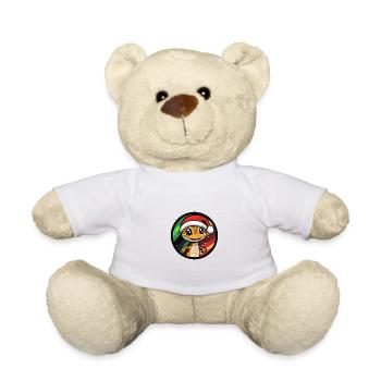 Lizard Christmas Christmas - Teddy Bear - white - Front