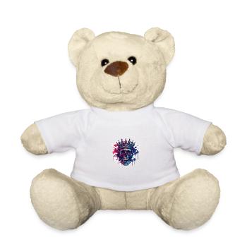 Couronne de crâne de roi - Nounours - blanc - Devant