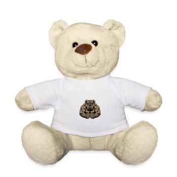 Mastiff Bulldog Dog Muscles Bodybuilding - Teddy Bear - white - Front