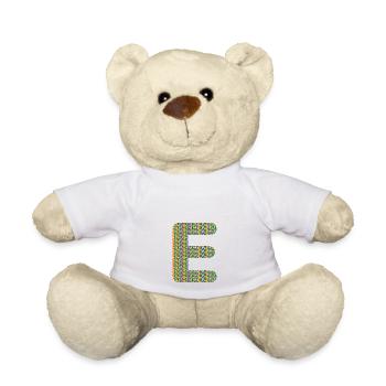 Buntes Herz-E Design – Einzigartig & Stylisch! - Teddy - Weiß - Vorne