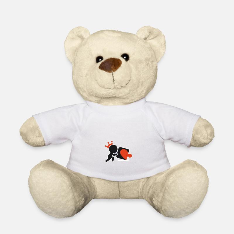 Puzzle König - Teddy - Weiß