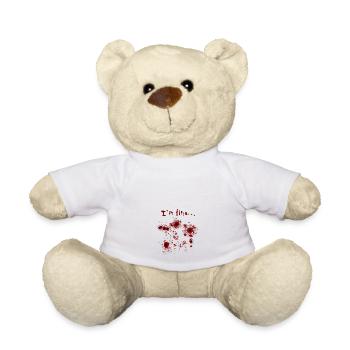 I'm fine... Halloween Shirt - Teddy - Weiß - Vorne