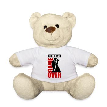 Hochzeitspaar Game Over Brautpaar Jga - Teddy - Weiß - Vorne