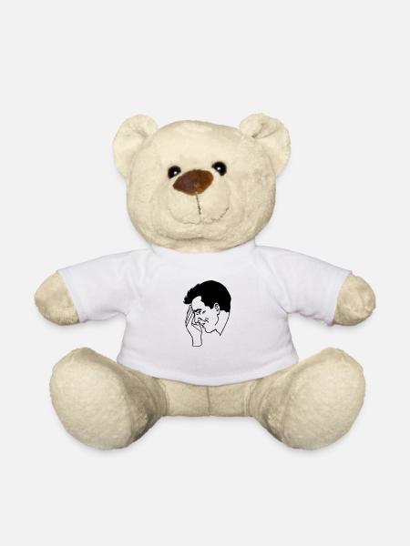 facepalm stupide stupidité maux de tête - Nounours - blanc