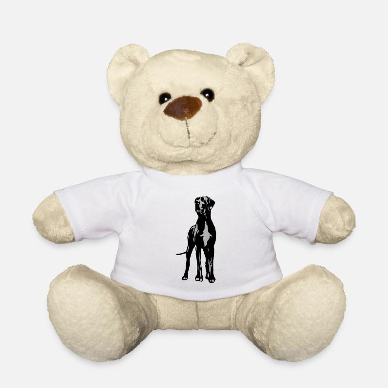 Dino Great Dane 2 couleur - Nounours - blanc