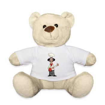 Chef cuisinier - Nounours - blanc - Devant