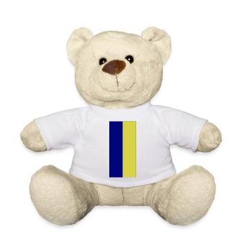 Couleurs Bleu-Jaune - Nounours - blanc - Devant