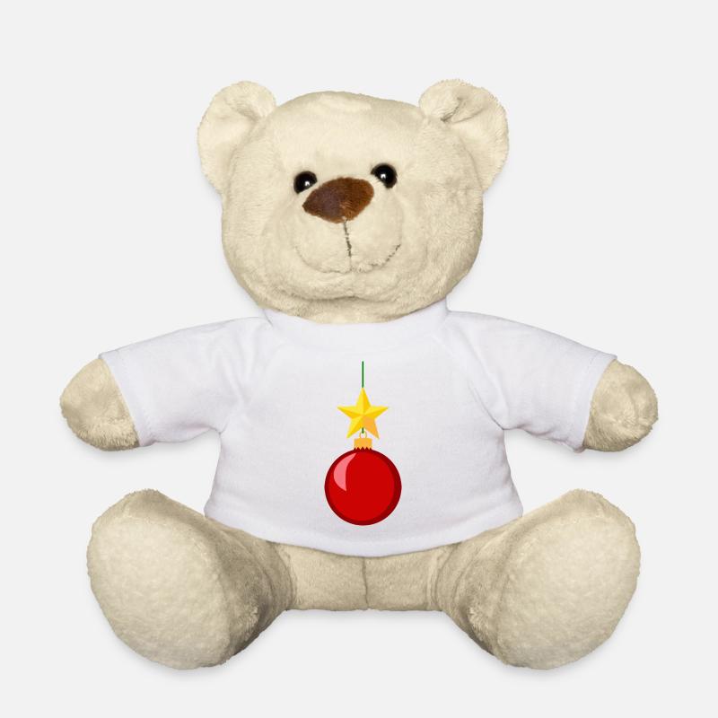 Décorations de sapin de Noël - Nounours - blanc