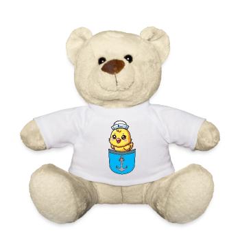 Sailor Maritime Chick Seafaring Sailor Child - Teddy Bear - white - Front