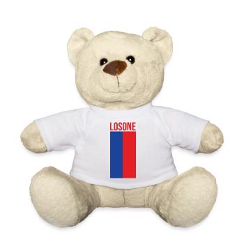 Minimalist Losone Flag Design - Teddy Bear - white - Front