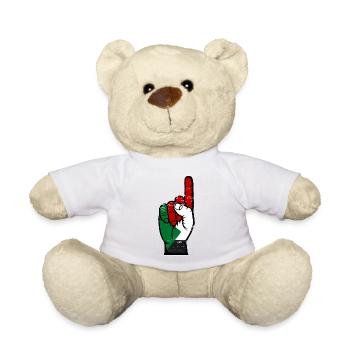 Sudan flag number 1 used - Teddy Bear - white - Front
