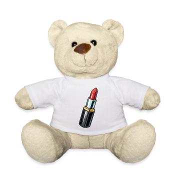 Künstlerischer Lippenstift Rot - Teddy - Weiß - Vorne