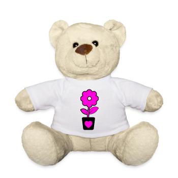 Blumen - Teddy - Weiß - Vorne