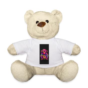 Neon Crazy mit funkelnden Sonnenbrillen - Teddy - Weiß - Vorne