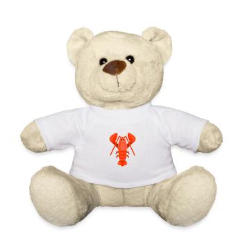 homard frais, gros, rouge - Nounours - blanc - Devant