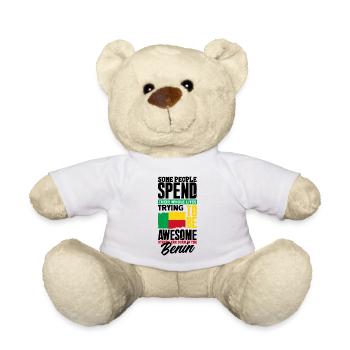 Béninois Bénin Drapeau Béninois Citation - Nounours - blanc - Devant