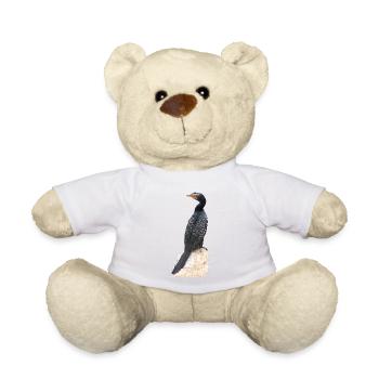 Riedscharbe - Kormoran - Vogel - Ornithologie - Teddy - Weiß - Vorne