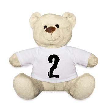 Maillot numéro 2 - Nounours - blanc - Devant