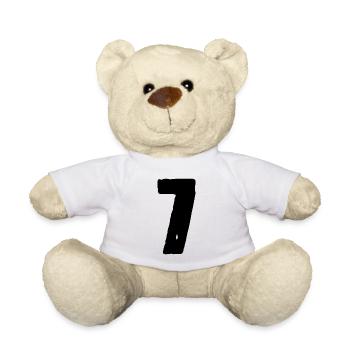7 Zahl Trikot - Teddy - Weiß - Vorne