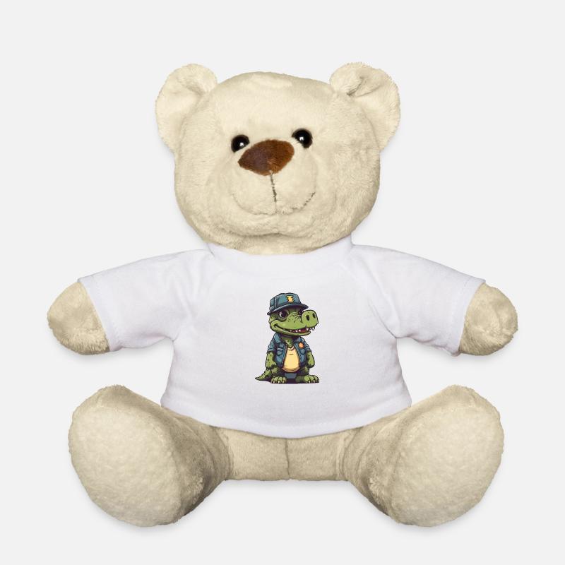 crocodile - Teddy Bear - white
