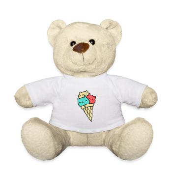 Cat - Meow - Kitten - Hangover - Ice - Teddy Bear - white - Front