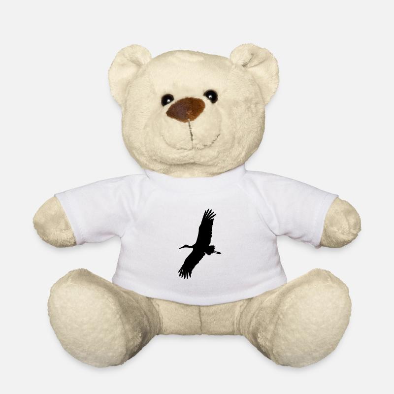 stork - Teddy Bear - white