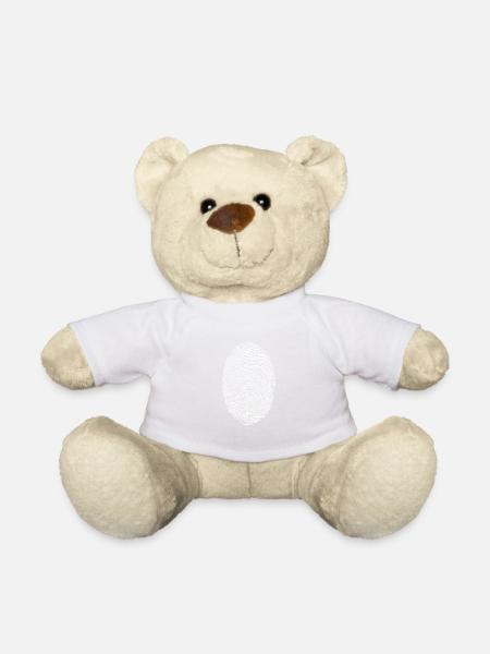 fingerprint - Teddy Bear - white