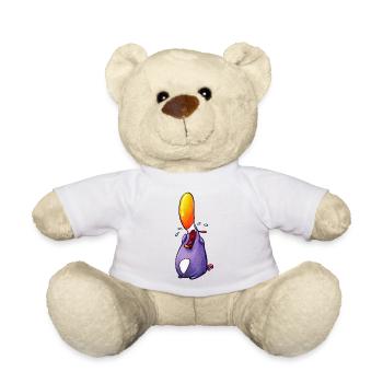 plärrender pinguin - Teddy - Weiß - Vorne