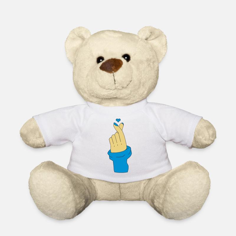Love U coréen - Nounours - blanc