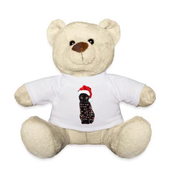 Mignon Chats Noël Chaton Tenue de Noël - Nounours - blanc - Devant