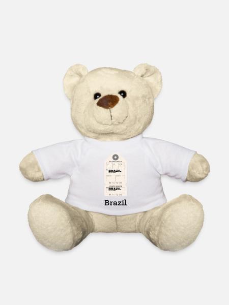 Brazil Flight Ticket - Teddy - Weiß