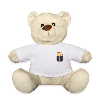 Anime Shirt Bag imprimé Sac de poitrine Design - Nounours - blanc - Devant