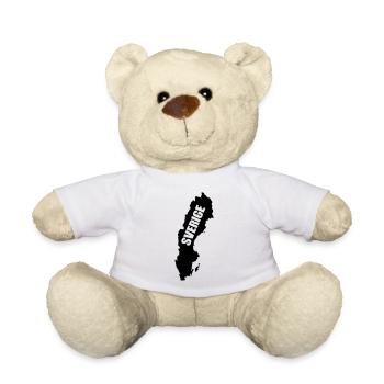 Suède Sverige - Nounours - blanc - Devant