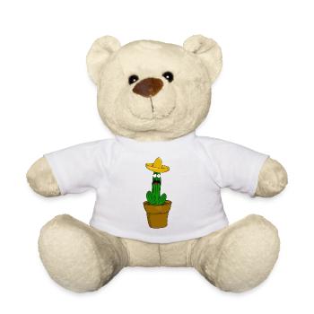 Cactus Mexican - Teddy Bear - white - Front