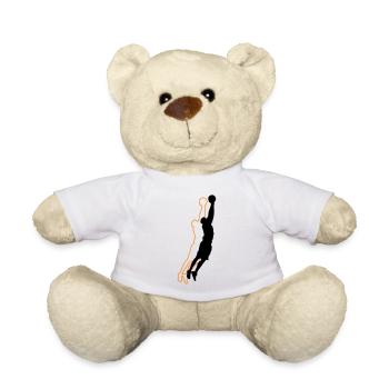 basketballer silhouette 2 - Teddy - Weiß - Vorne
