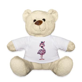 Flamingo - Teddy - Weiß - Vorne