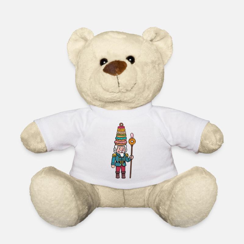 Donut-Cracker Nussknacker - Teddy - Weiß