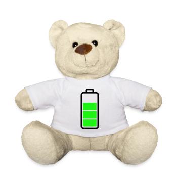 low battery - Teddy Bear - white - Front