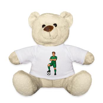 Green Football Hero Jersey - Teddy Bear - white - Front