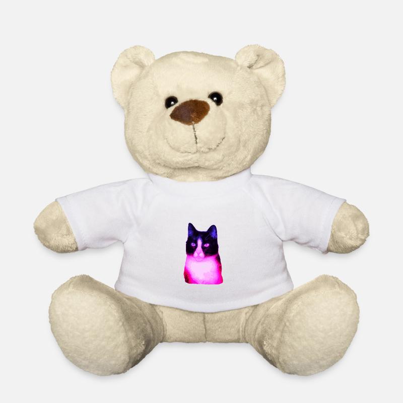 Cat cats cat - Teddy Bear - white