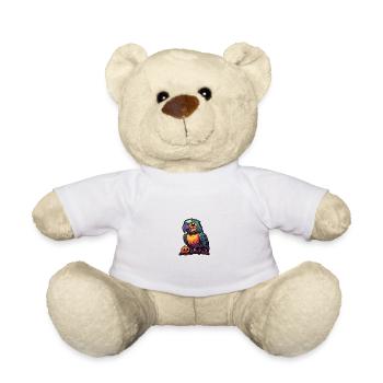 Papagai Halloween Tier - Teddy - Weiß - Vorne