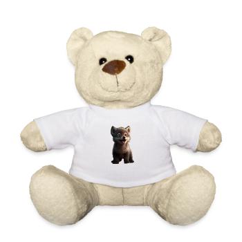 Loup Doux mignon - Nounours - blanc - Devant
