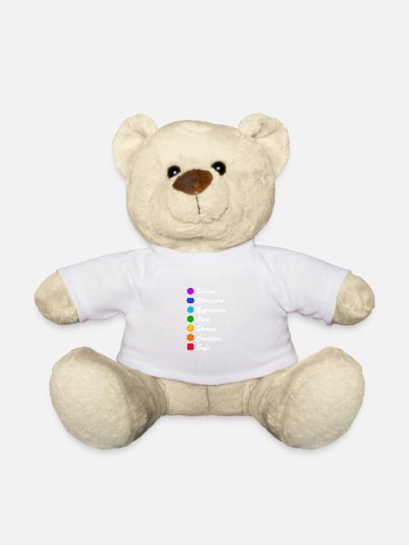 Chakra Lotus Blume Yoga Buddhismus Meditation spir - Teddy - Weiß